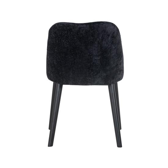 Twiggy black chenille - moderner Stuhl